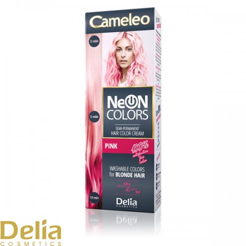 CAMELEO - NEON COLORS Polutrajna farba za kosu - roze 60ml